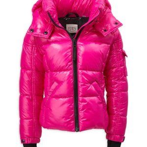 Like New S13 NYC Girl's Glossy Hot Pink Puffer Jacket 10